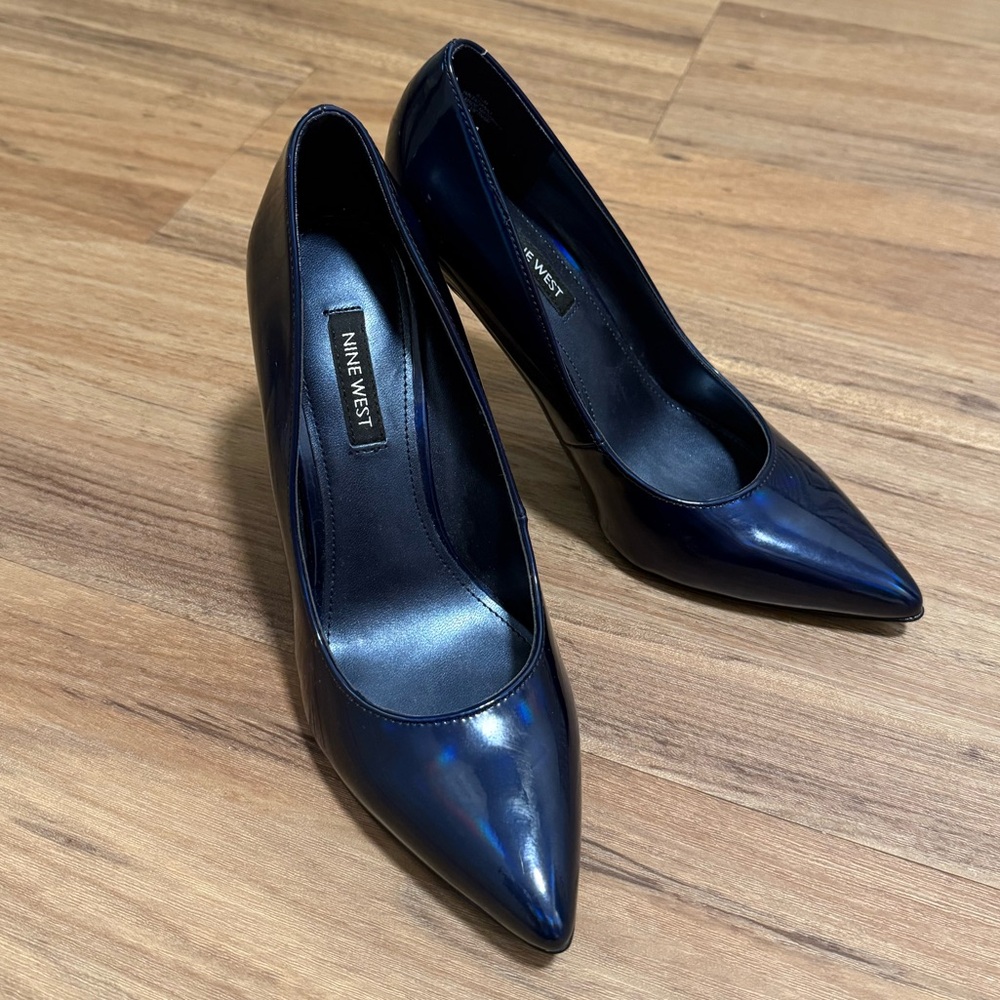 Nine West Dark Blue Heels
